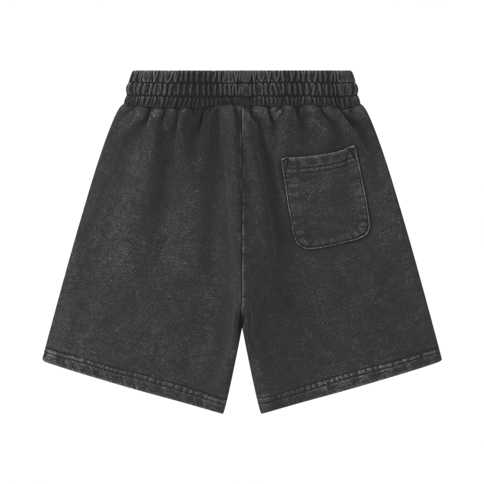 Streetwear Kids Heavyweight 290G Vintage Washed  100% Cotton Shorts