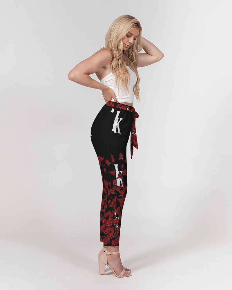 Butterfly Affect Women's Belted Tapered Pants