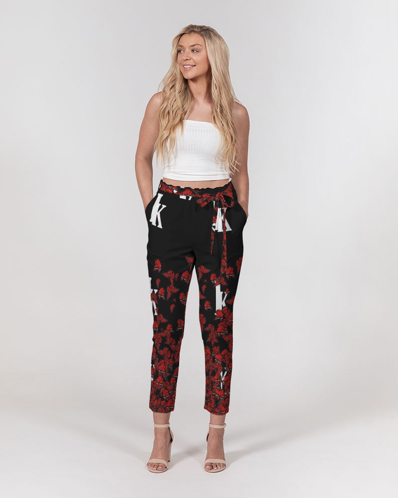 Butterfly Affect Women's Belted Tapered Pants