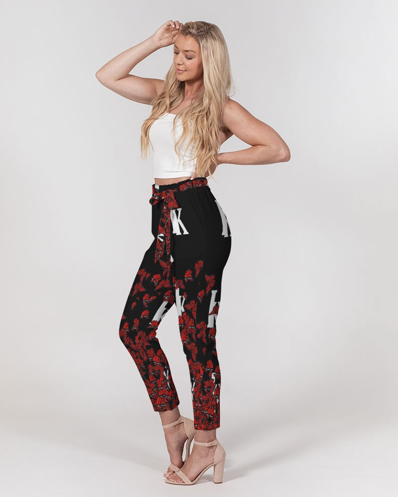 Butterfly Affect Women's Belted Tapered Pants