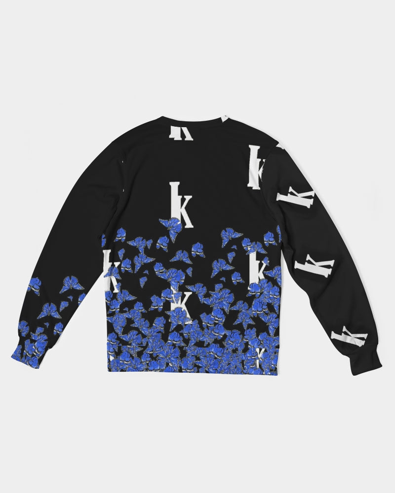 Butterfly Blues Men's Classic French Terry Crewneck Pullover